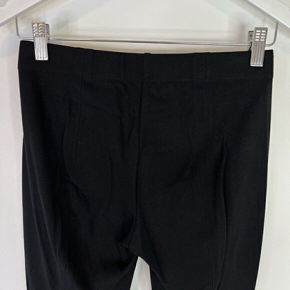 Vince Black Ribbed Stretch Knit Pull On Skinny Pants - Picture 4 of 8